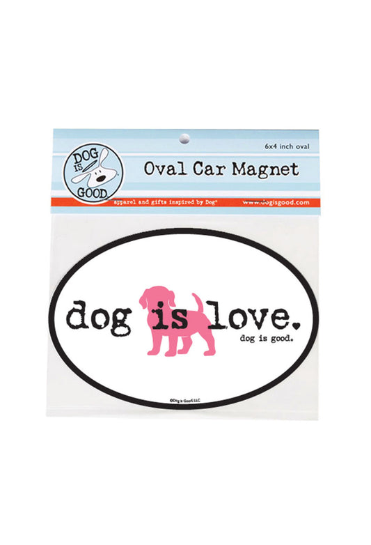 Car Magnet: Dog is Love
