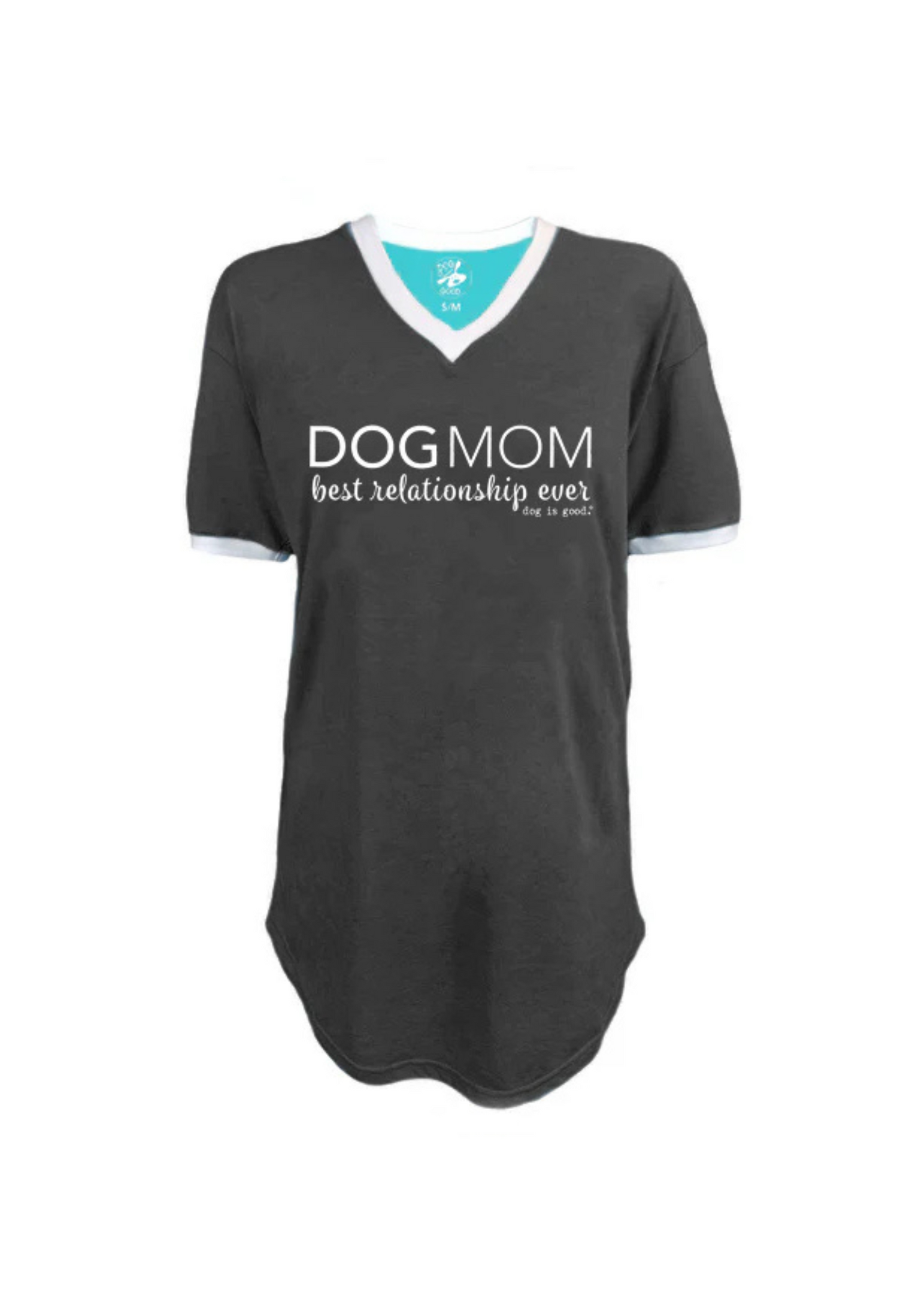 grey sleep shirt dog mom