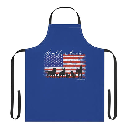 Dog is Good Stand for America Patriotic Dog Lover’s Chef Apron