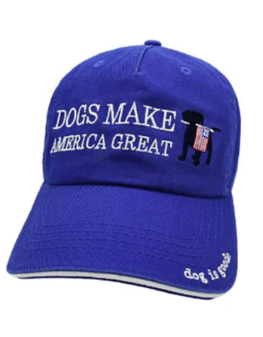 Hat: Dogs Make America Great (Blue)