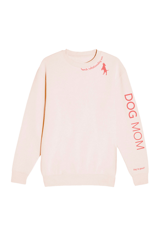 pink Crewneck dog mom