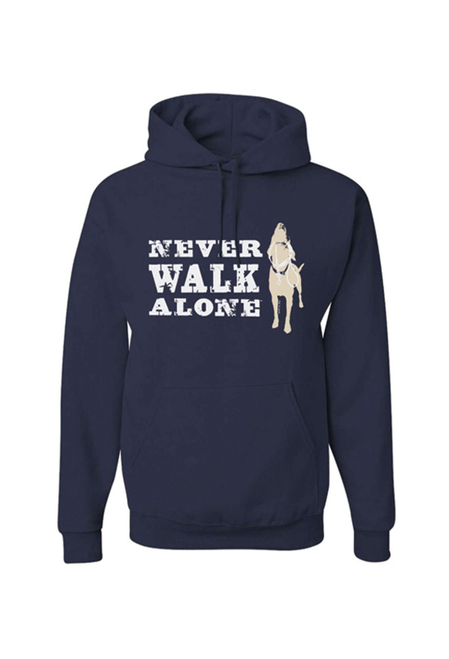 Hoodie: Never Walk Alone (Navy)