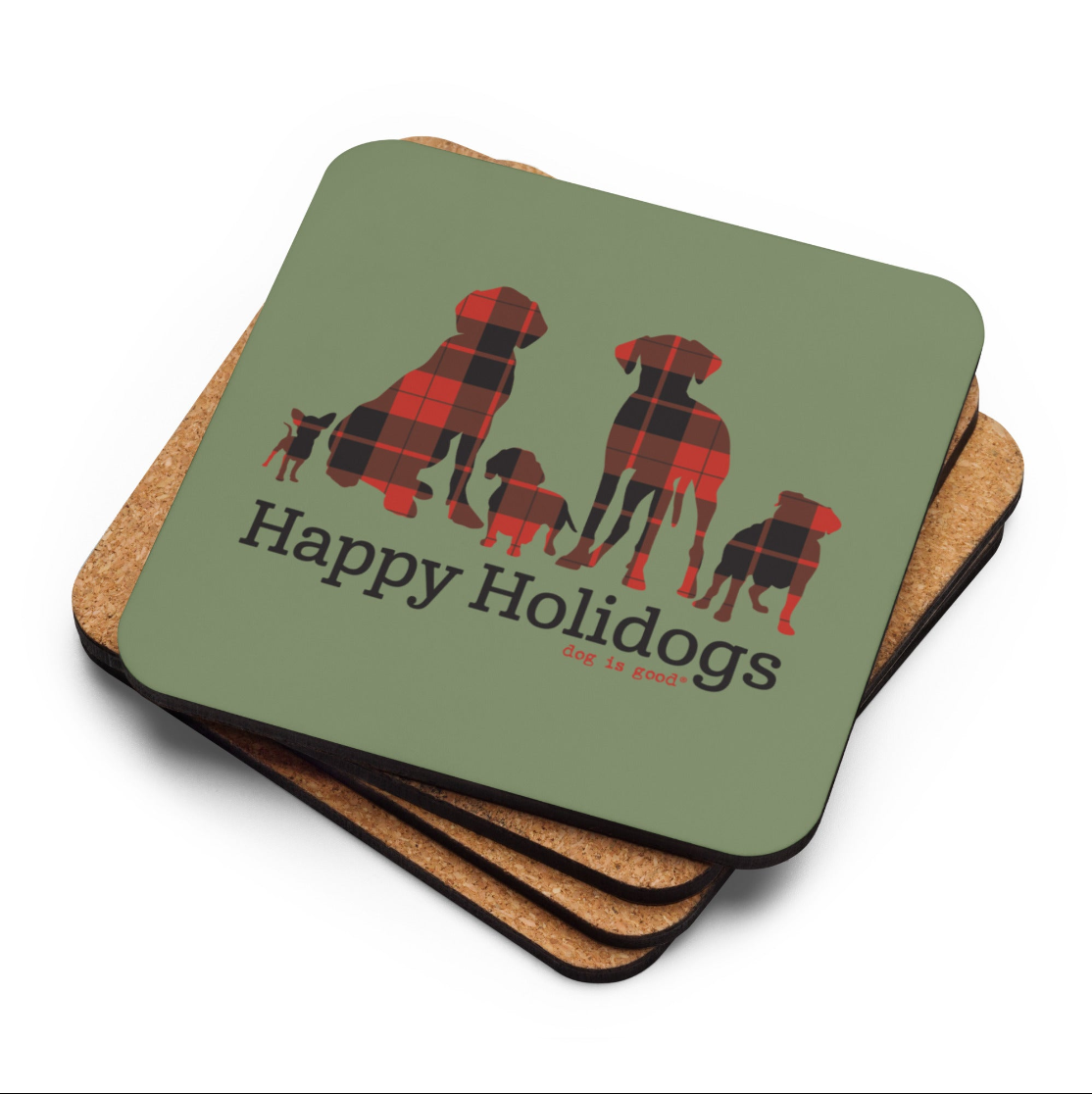 Coaster: Happy Holidogs