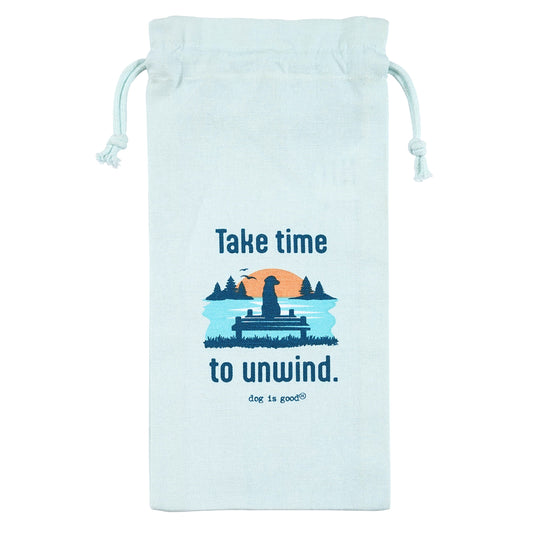 Take Time to Unwind Wine Bag