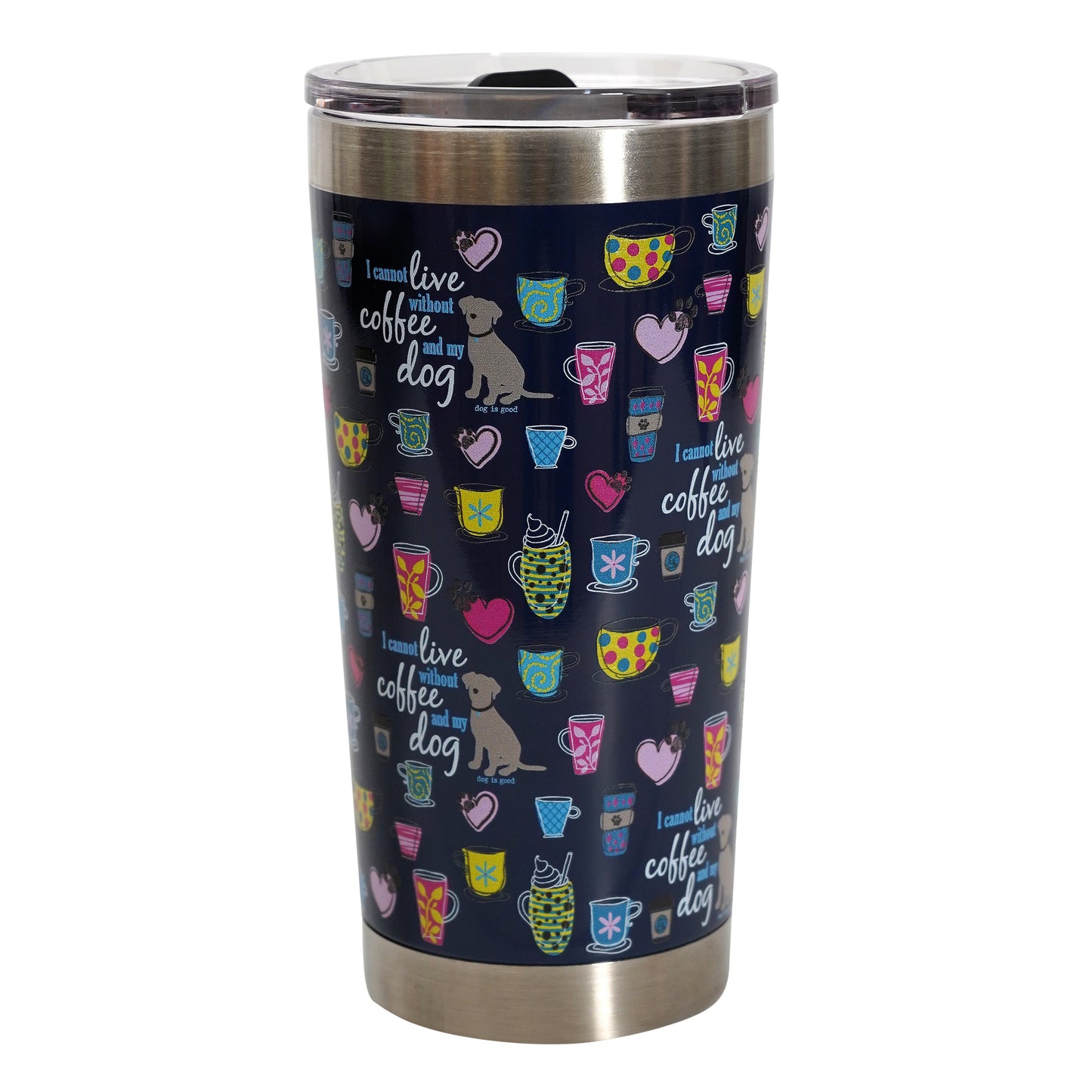 Travel Tumbler: My Coffee and My Dog 20oz