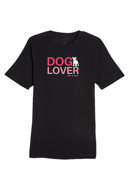 T-shirt: Dog Lover Puppy Heart (Black)