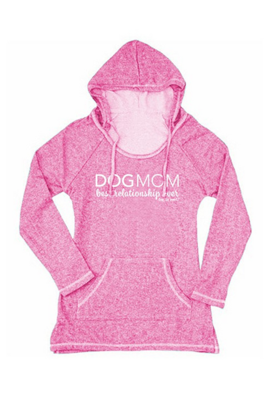 Tunic Hoodie: Dog Mom