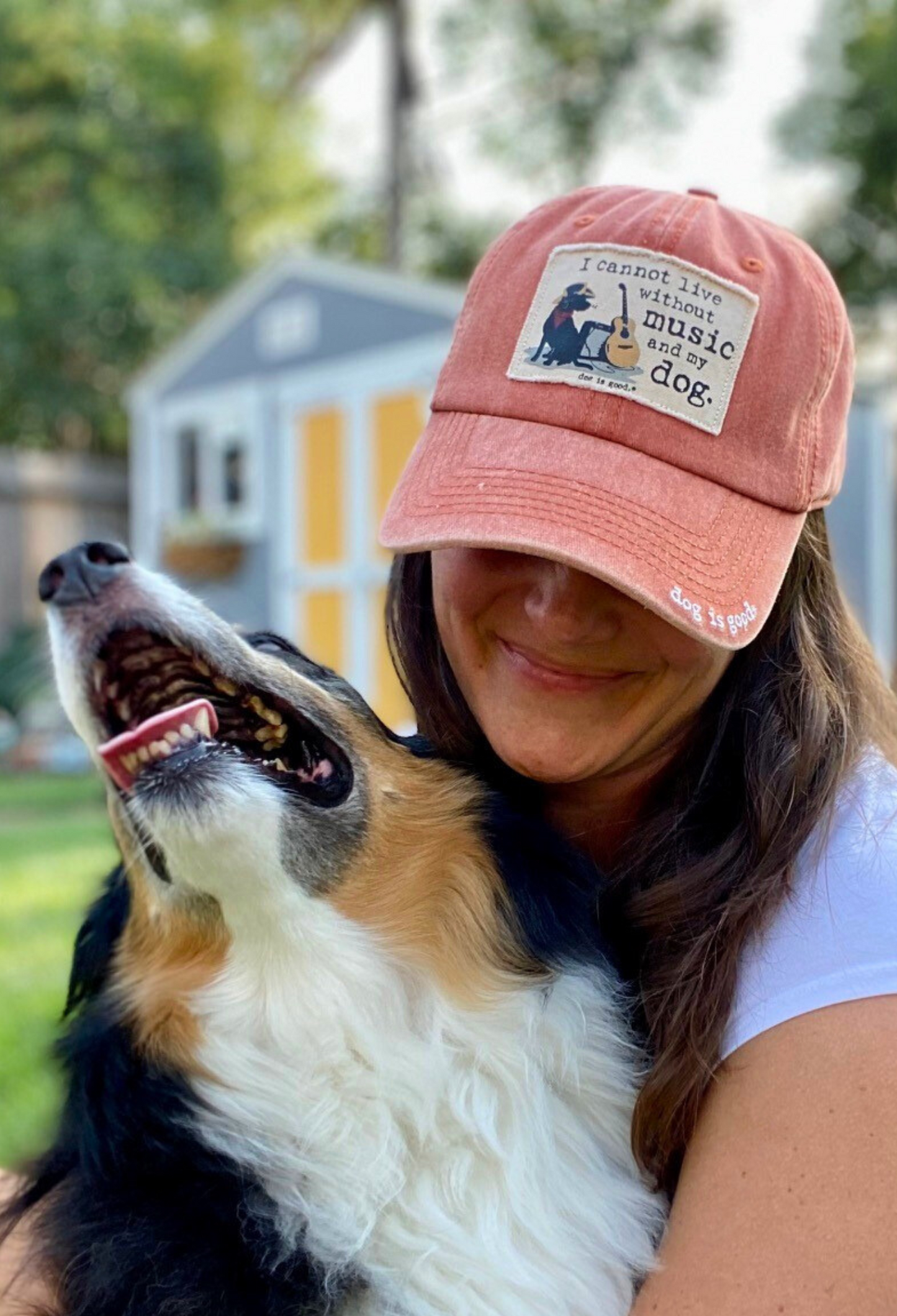 Hat: I Cannot Live Without Music and My Dog