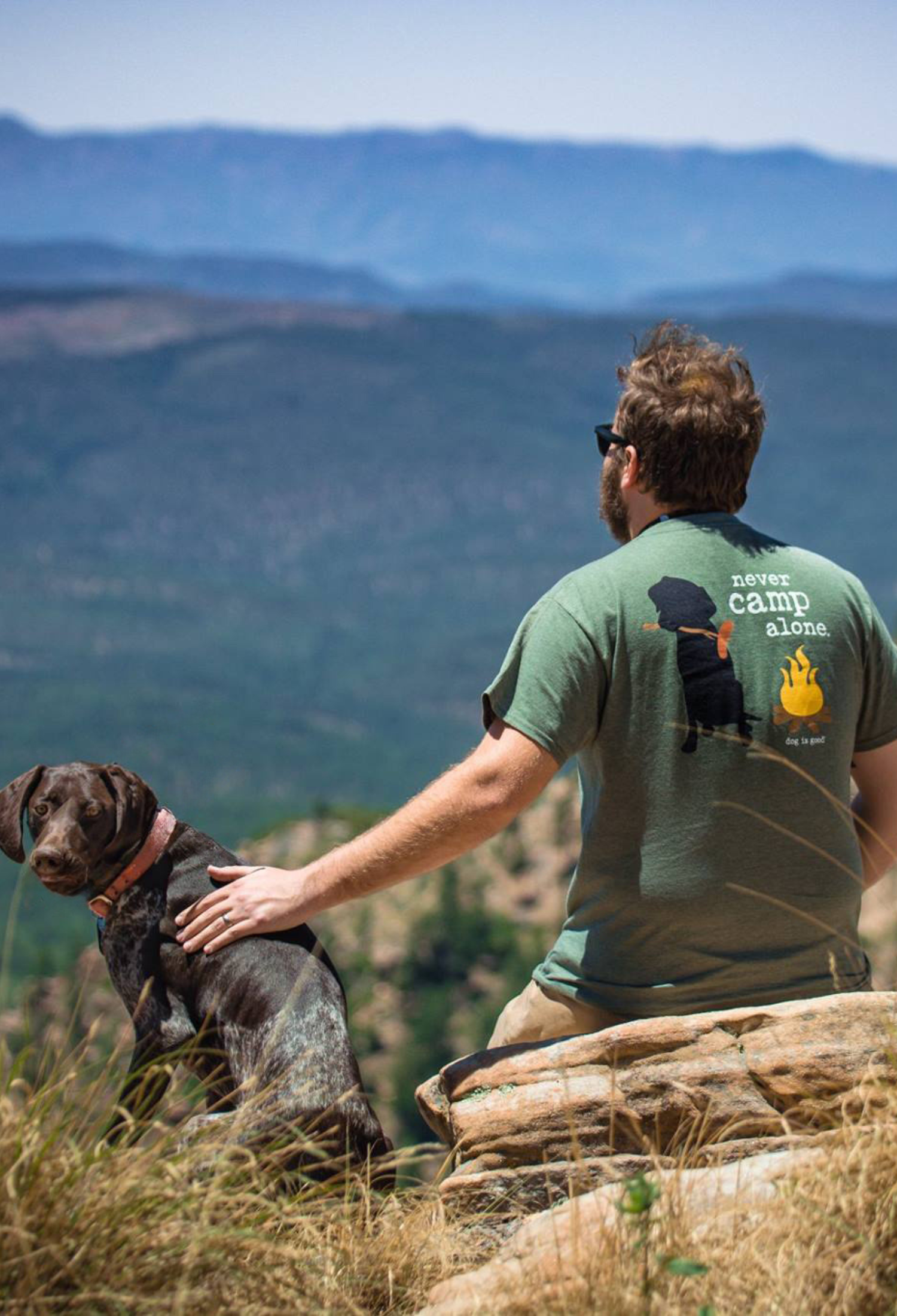 T-shirt: Never Camp Alone