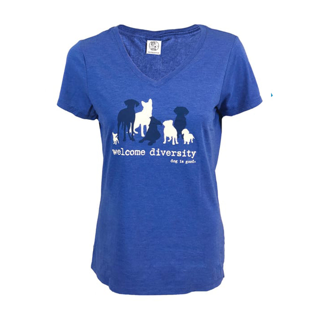 T-shirt: Welcome Diversity Women's V-Neck