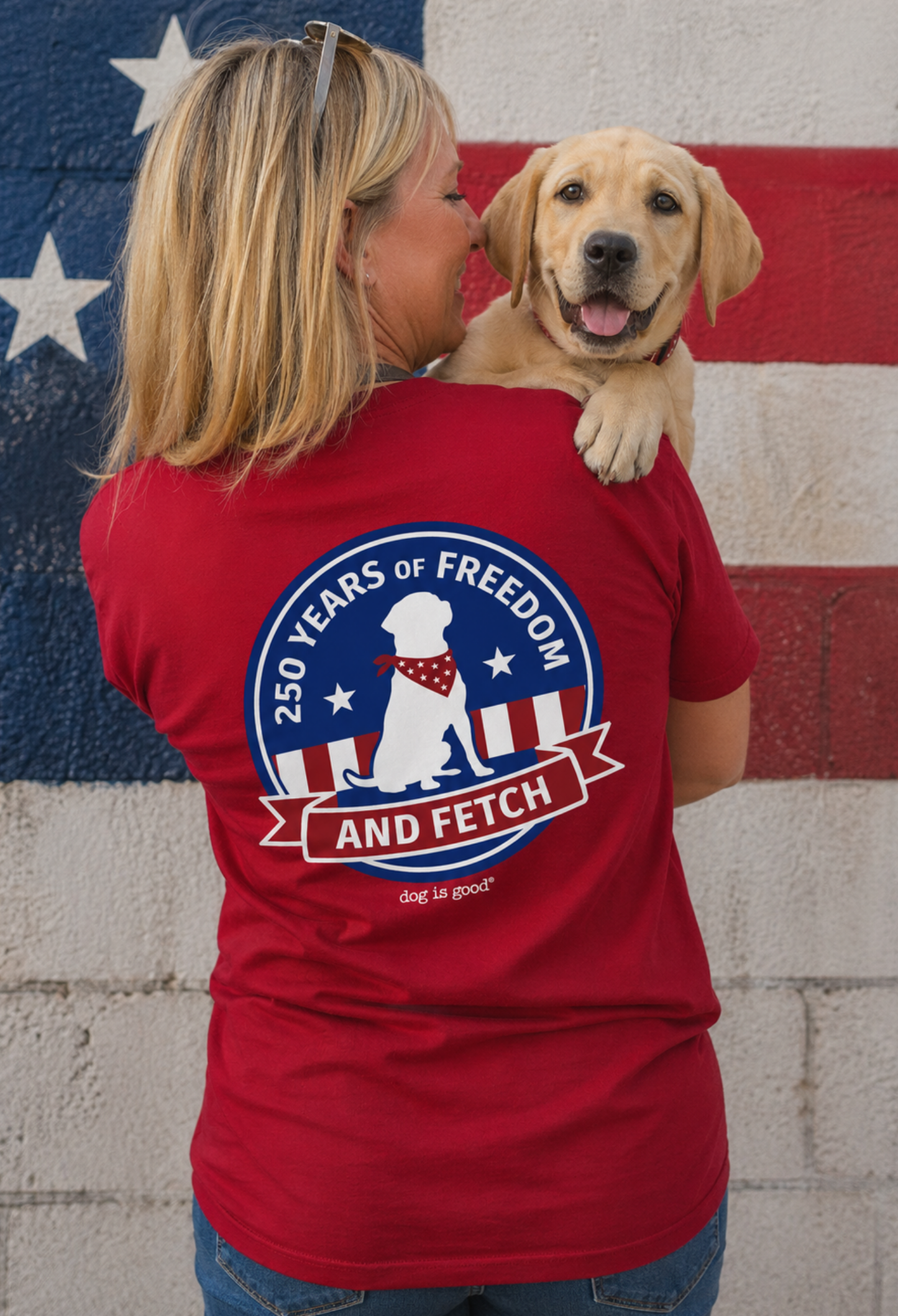 T-shirt: Freedom & Fetch (Red)