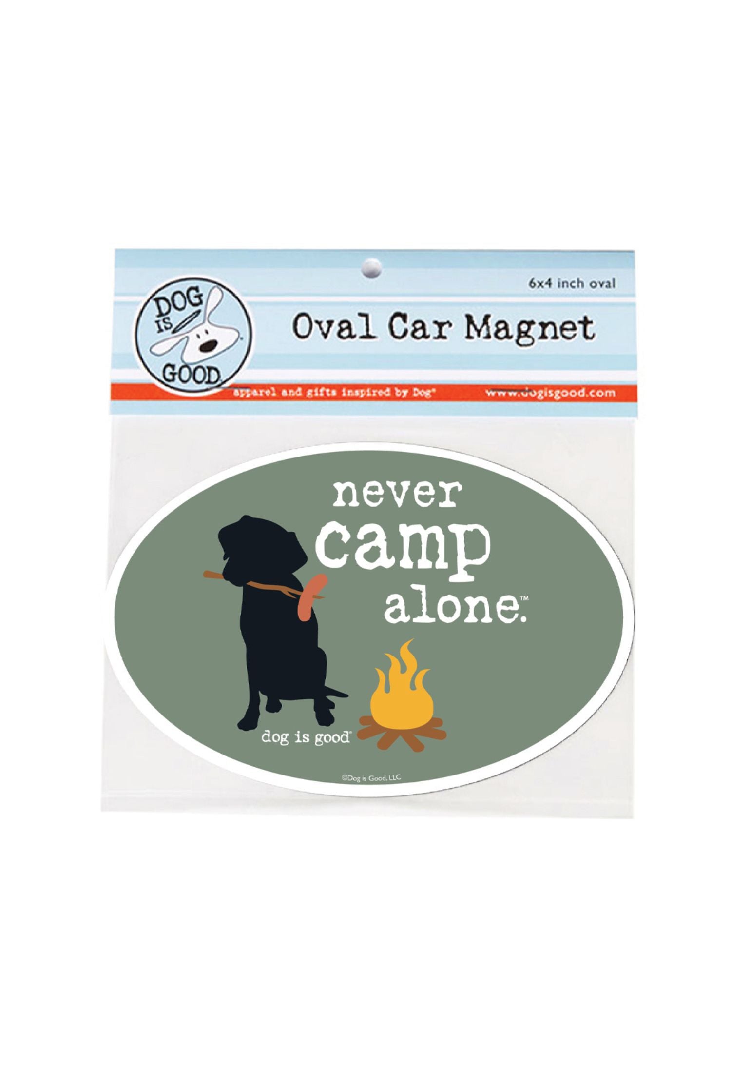 Car Magnet: Never Camp Alone