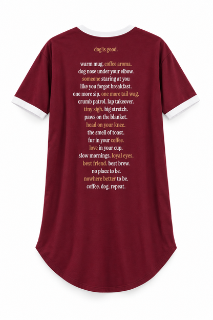 Sleep Shirt: Coffee and My Dog