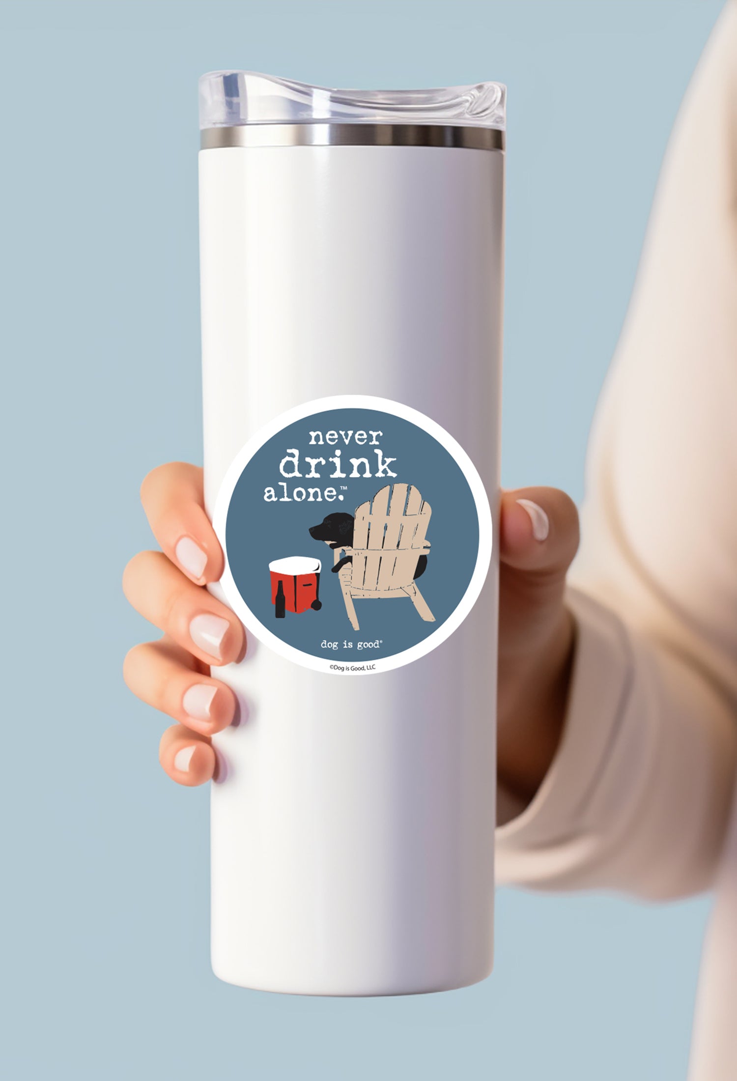 Sticker: Never Drink Alone