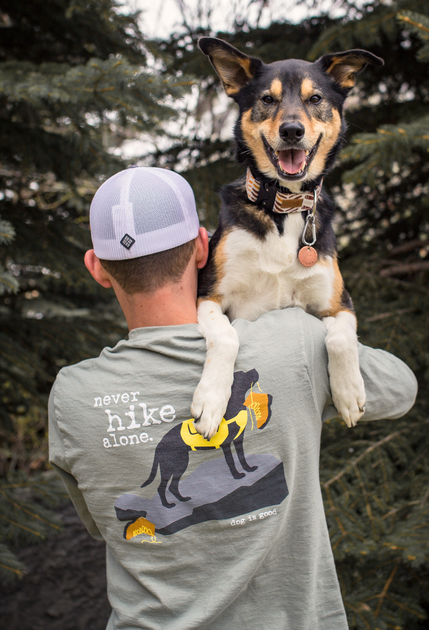 Long Sleeve T-shirt: Never Hike Alone