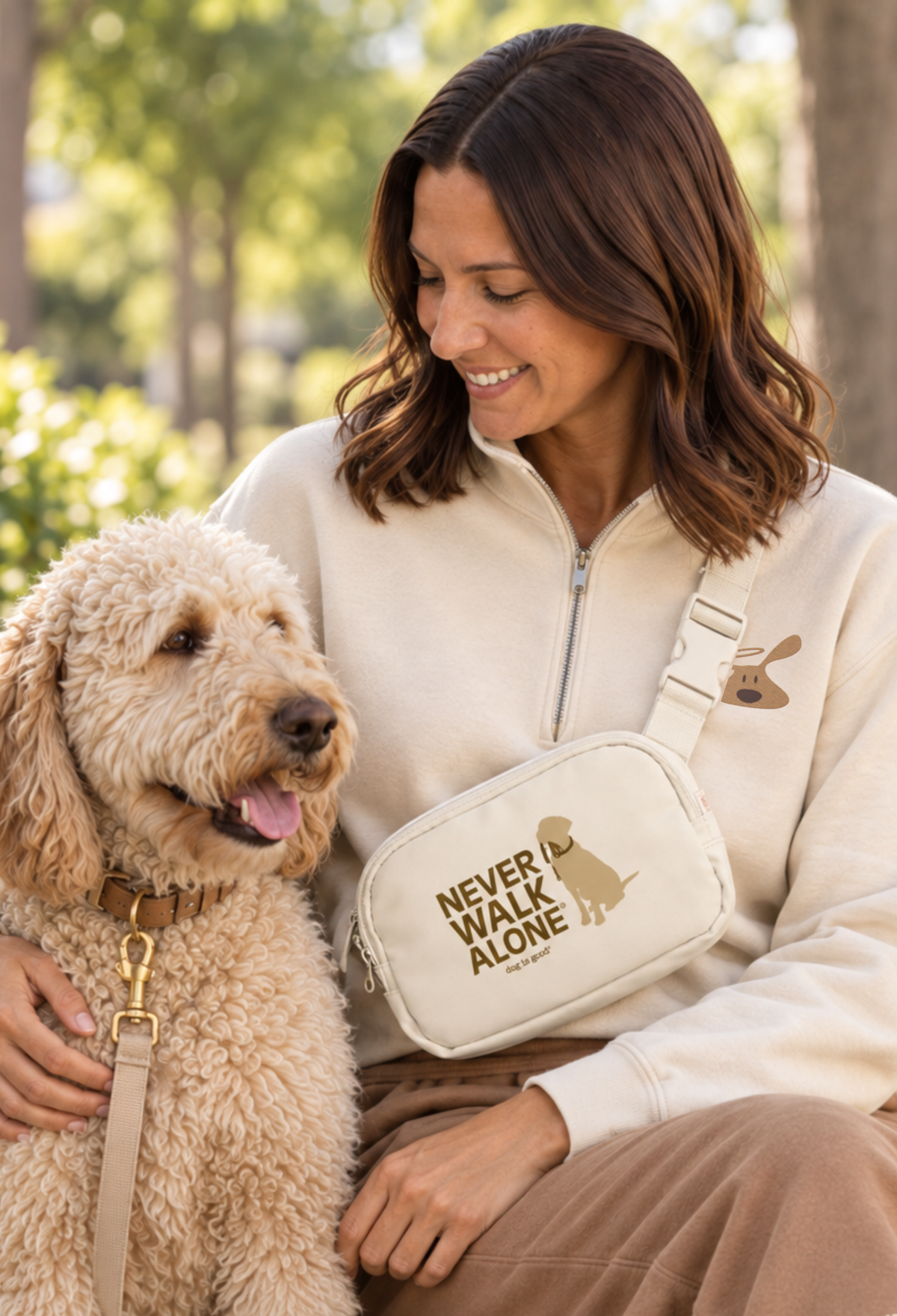 Crossbody Bag: Never Walk Alone