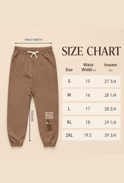 Fleece Joggers: Never Walk Alone