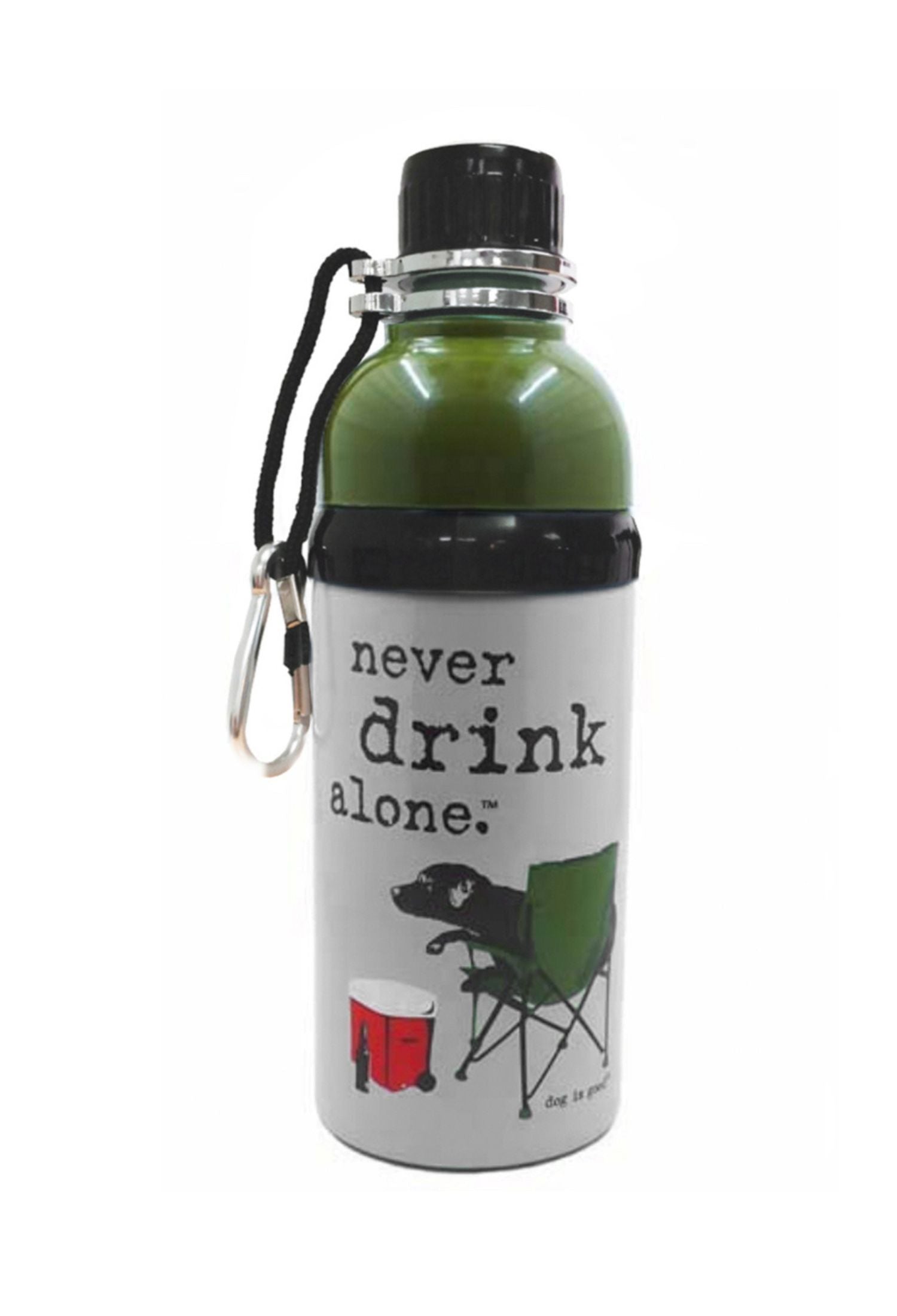 Water Bottle: Never Drink Alone