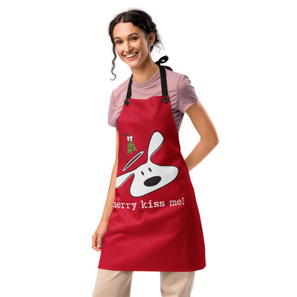 Apron: Merry Kiss Me