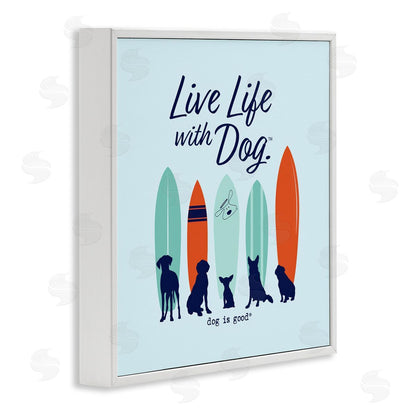 Dog is Good | Surfboards & Dogs Phrase Wall Art