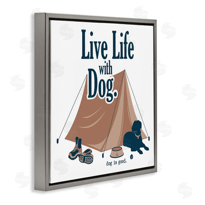 Dog is Good | Camping Life with Dog Wall Art