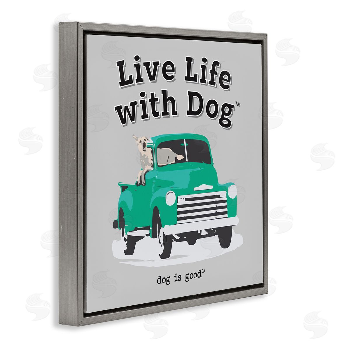 Dog is Good | Dog in Pickup Truck Wall Art