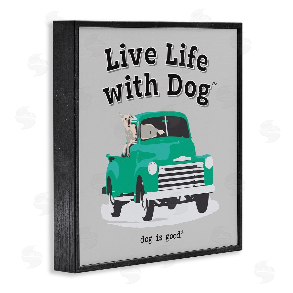 Dog is Good | Dog in Pickup Truck Wall Art