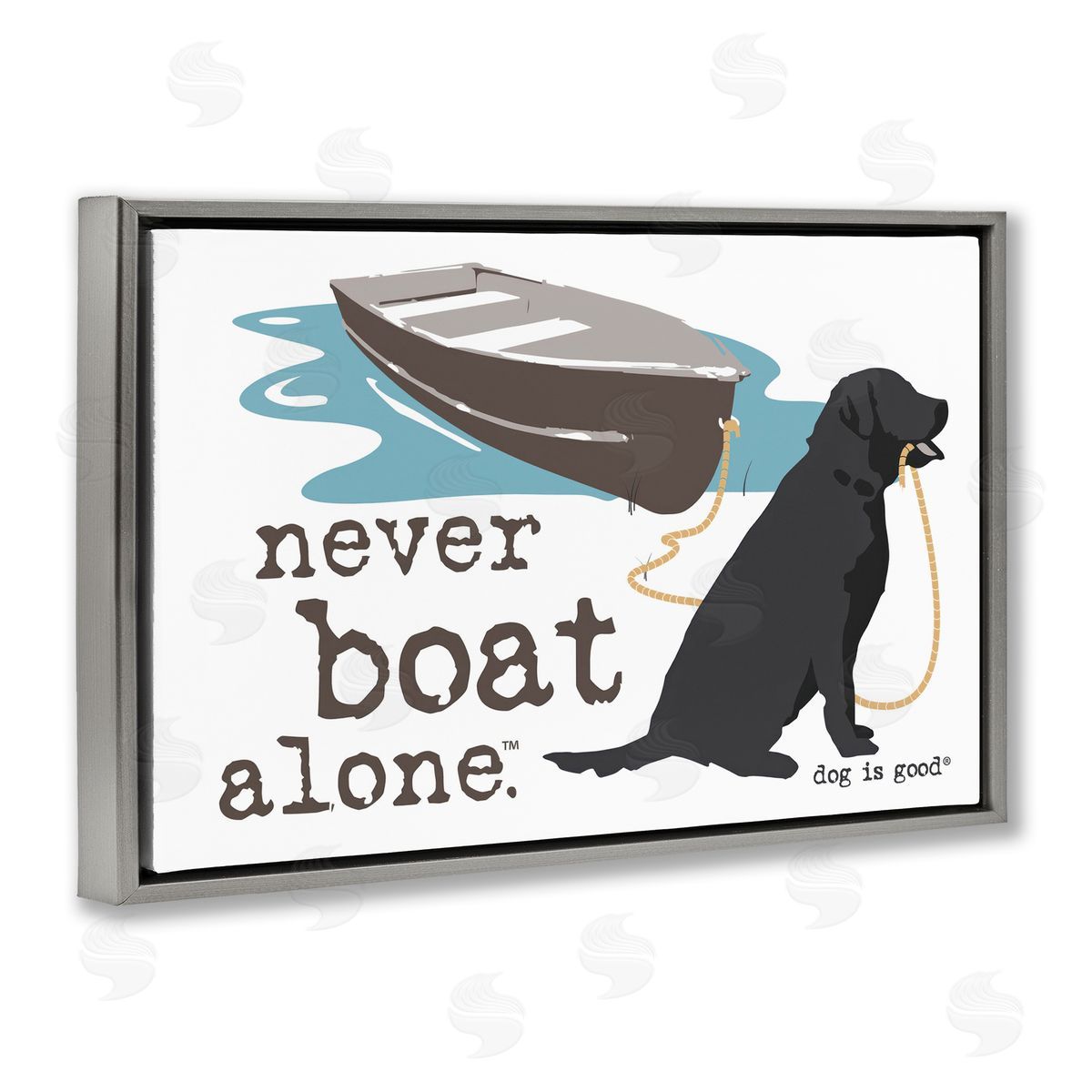 Dog is Good | Never Boat Alone Dog Wall Art