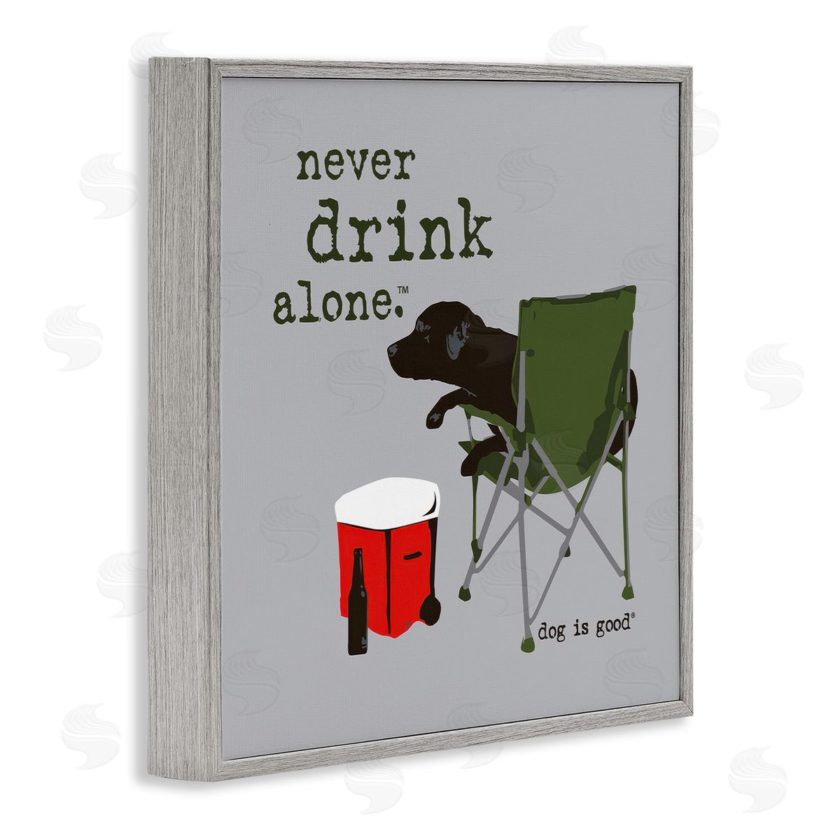 Dog is Good | Never Drink Alone Dog Wall Art