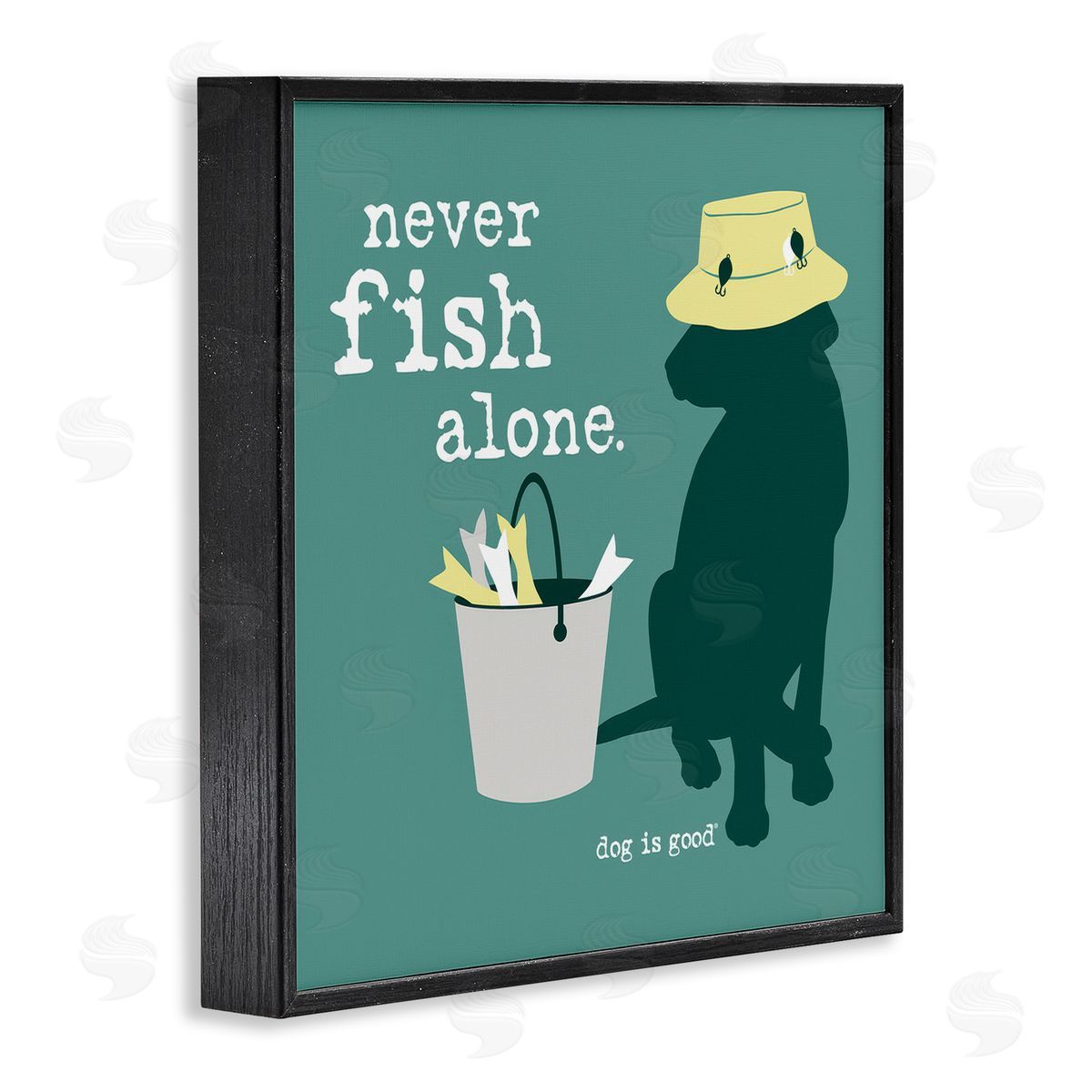Dog is Good | Never Fish Alone Dog Wall Art