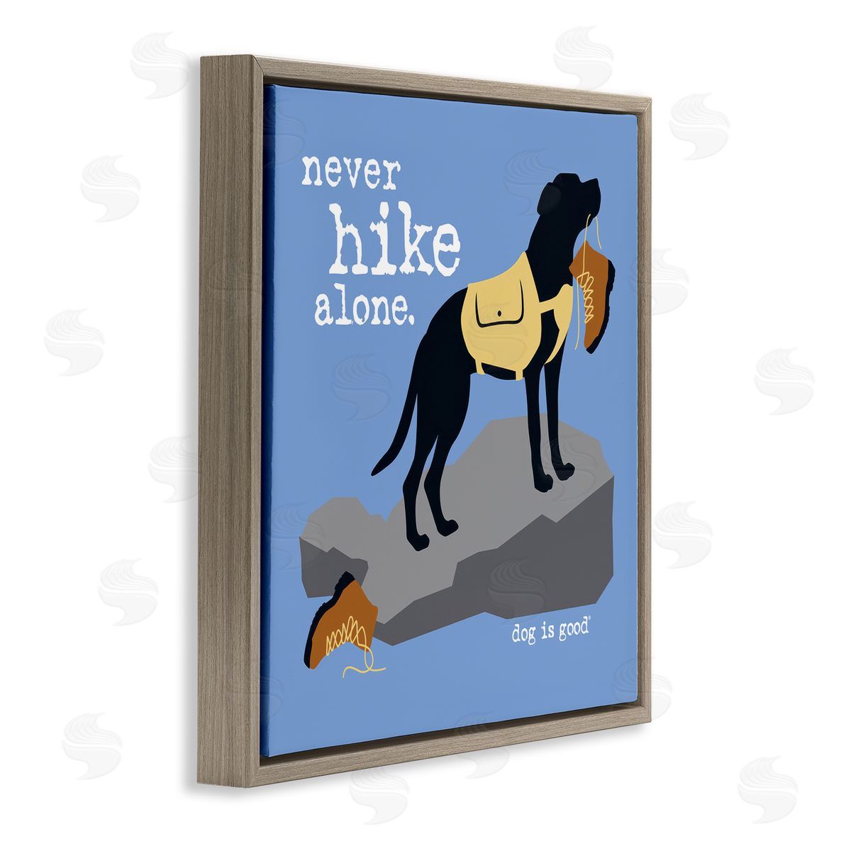 Dog is Good | Never Hike Alone Dog Wall Art