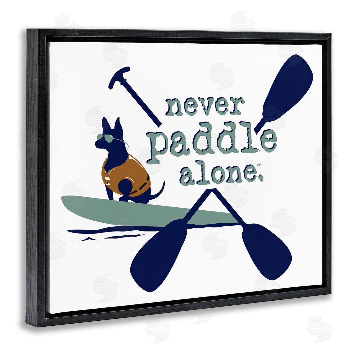 Dog is Good | Never Paddle Alone with Dog Wall Art