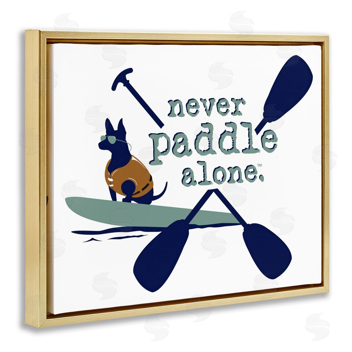 Dog is Good | Never Paddle Alone with Dog Wall Art