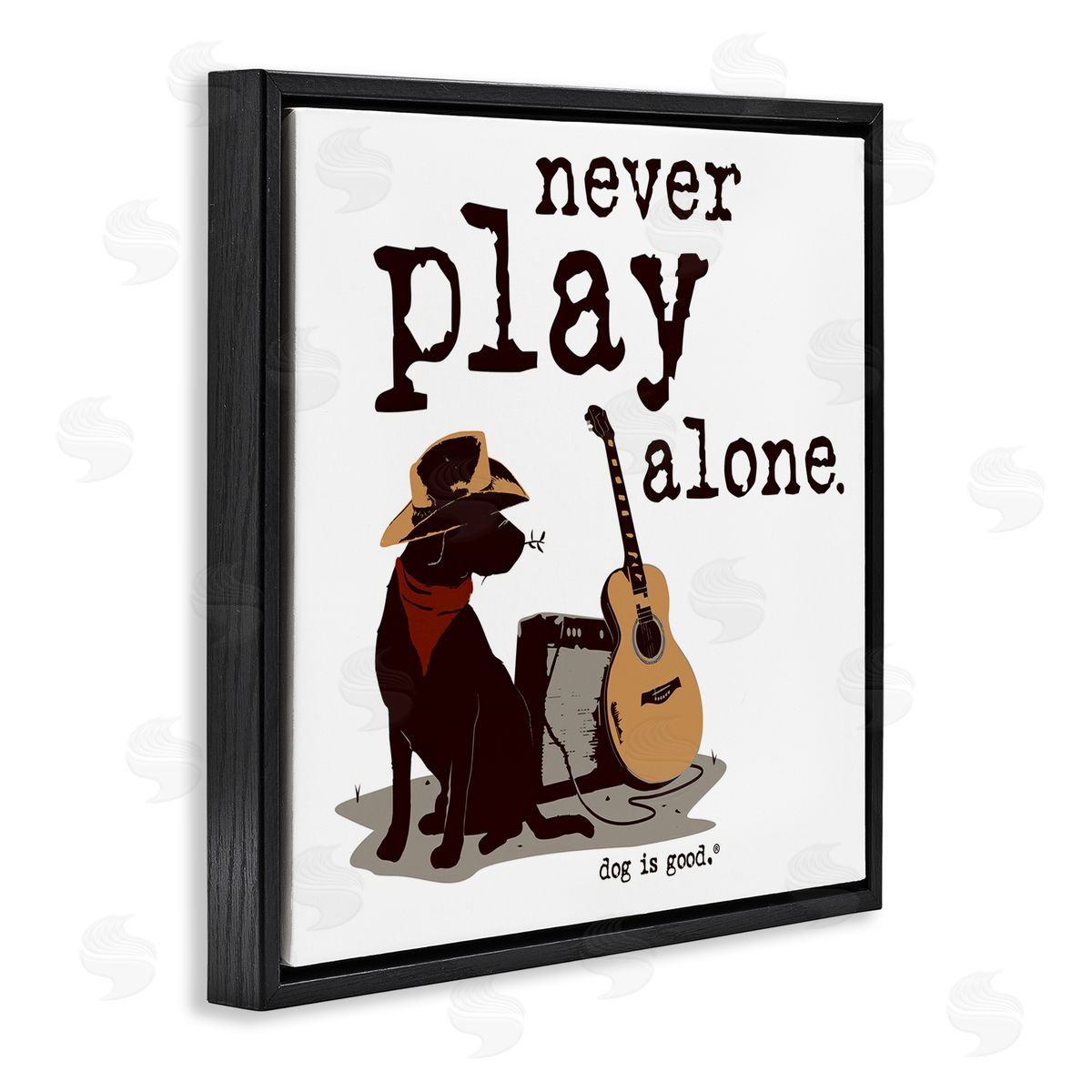 Dog is Good | Never Play Music Alone Wall Art