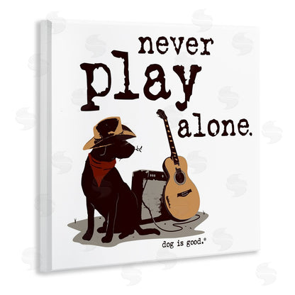 Dog is Good | Never Play Music Alone Wall Art