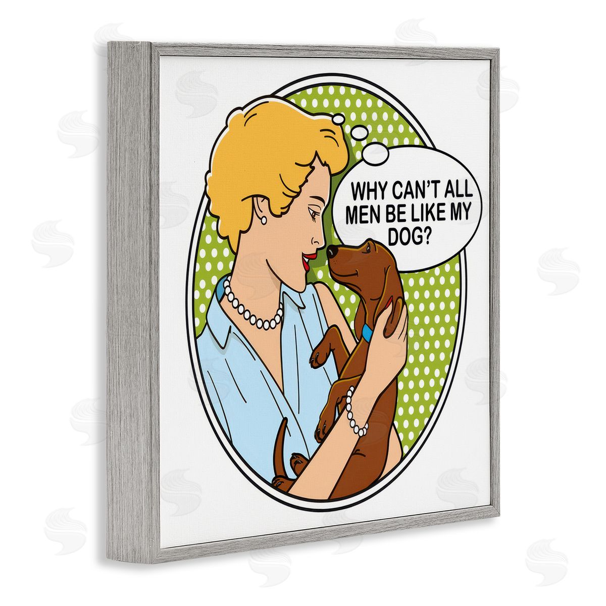 Dog is Good | Funny Men & Dogs Wall Art