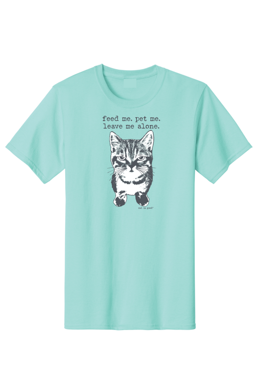 T-shirt: Feed Me, Pet Me (Cat)
