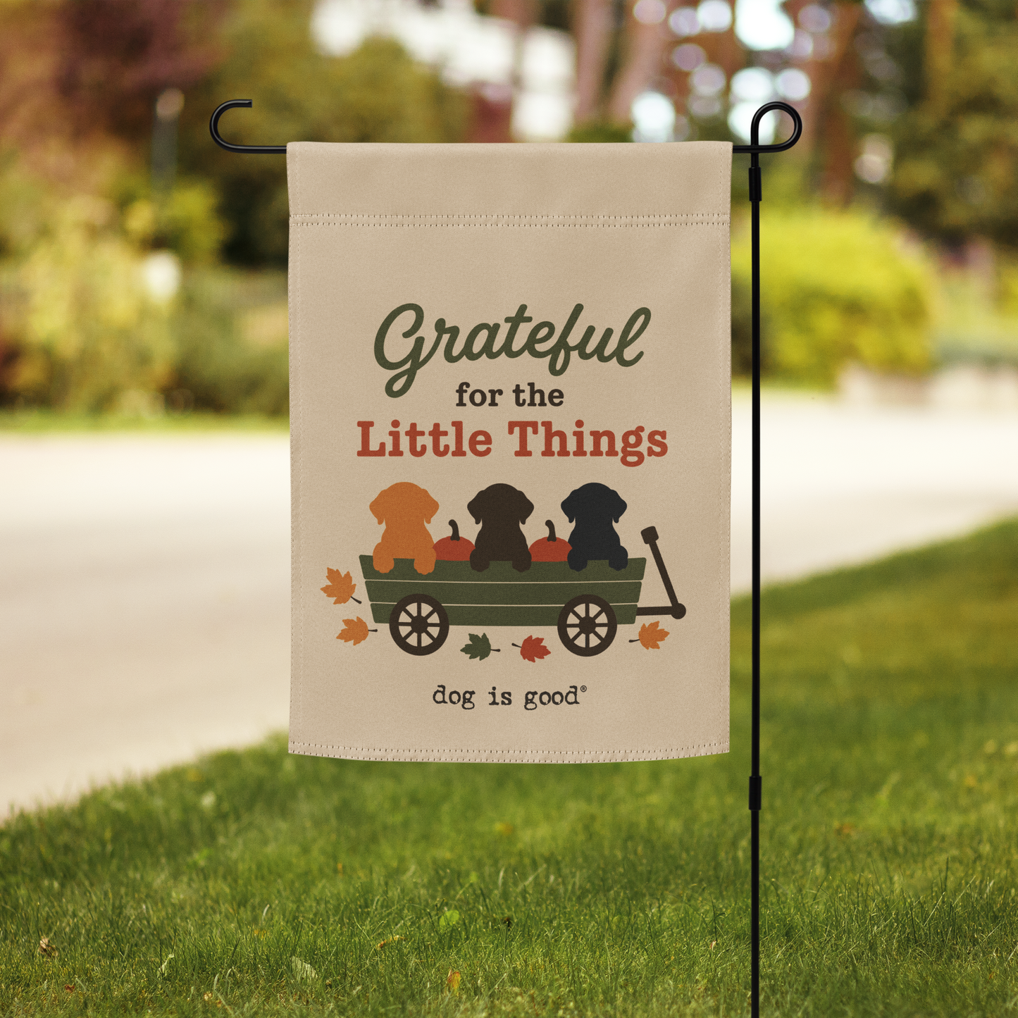 Garden Flag: Grateful for the Little Things (Fall)