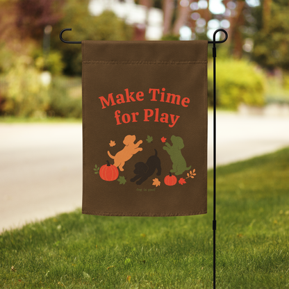 Garden Flag: Make Time for Play (Fall)
