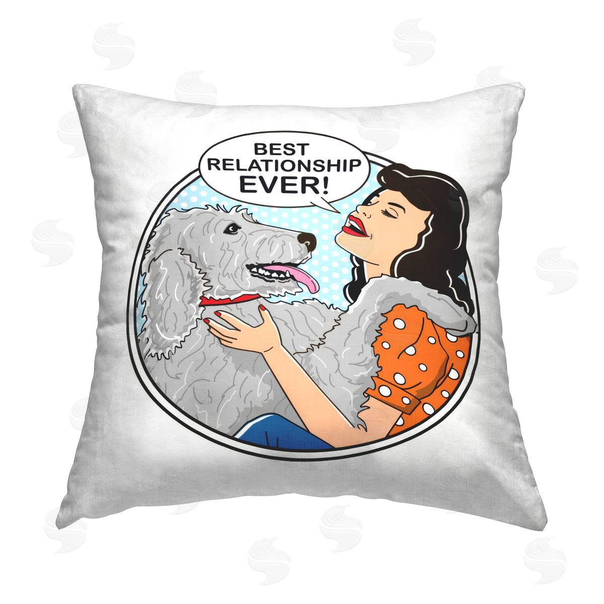 Dog is Good | Best Relationship Ever Dog Printed Throw Pillow