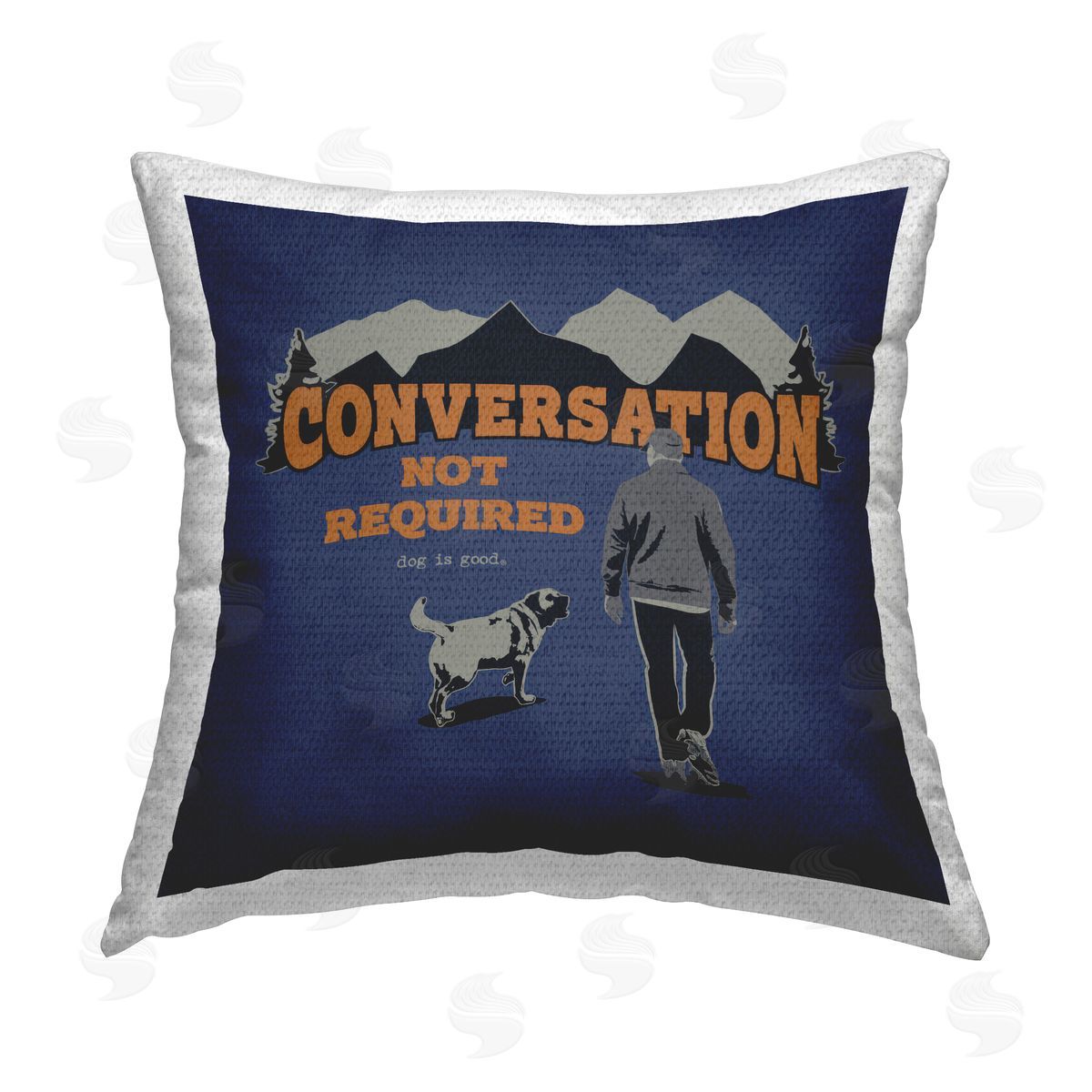 Dog is Good | No Conversation Dog Humor Printed Throw Pillow