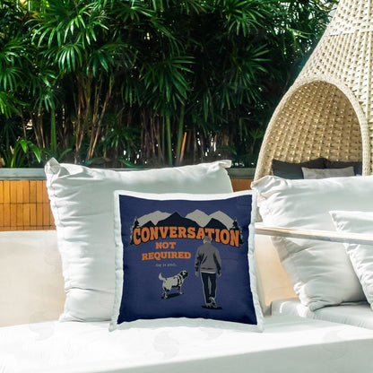 Dog is Good | No Conversation Dog Humor Printed Throw Pillow