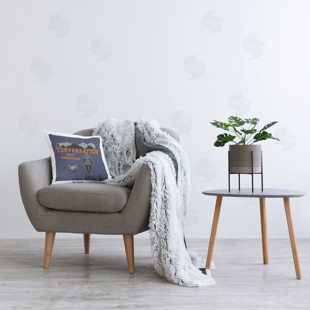 Dog is Good | No Conversation Dog Humor Printed Throw Pillow