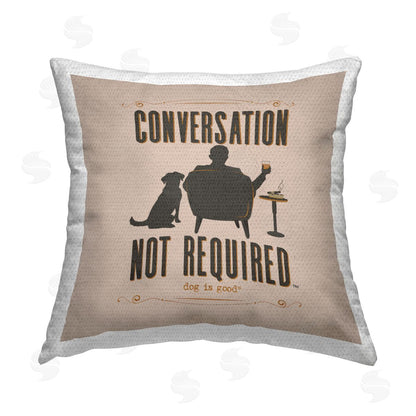 Dog is Good | Whiskey & My Dog Printed Throw Pillow