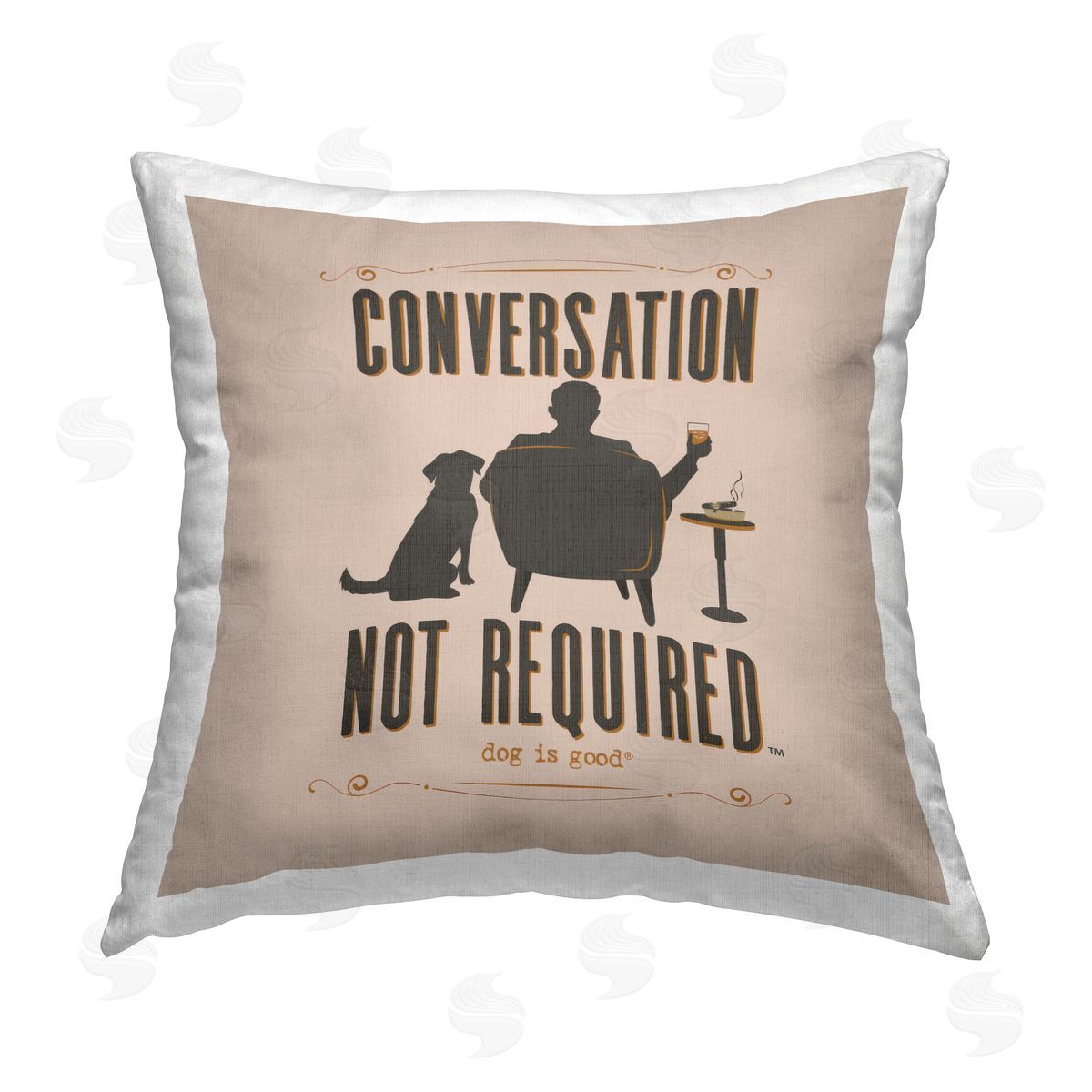 Dog is Good | Whiskey & My Dog Printed Throw Pillow