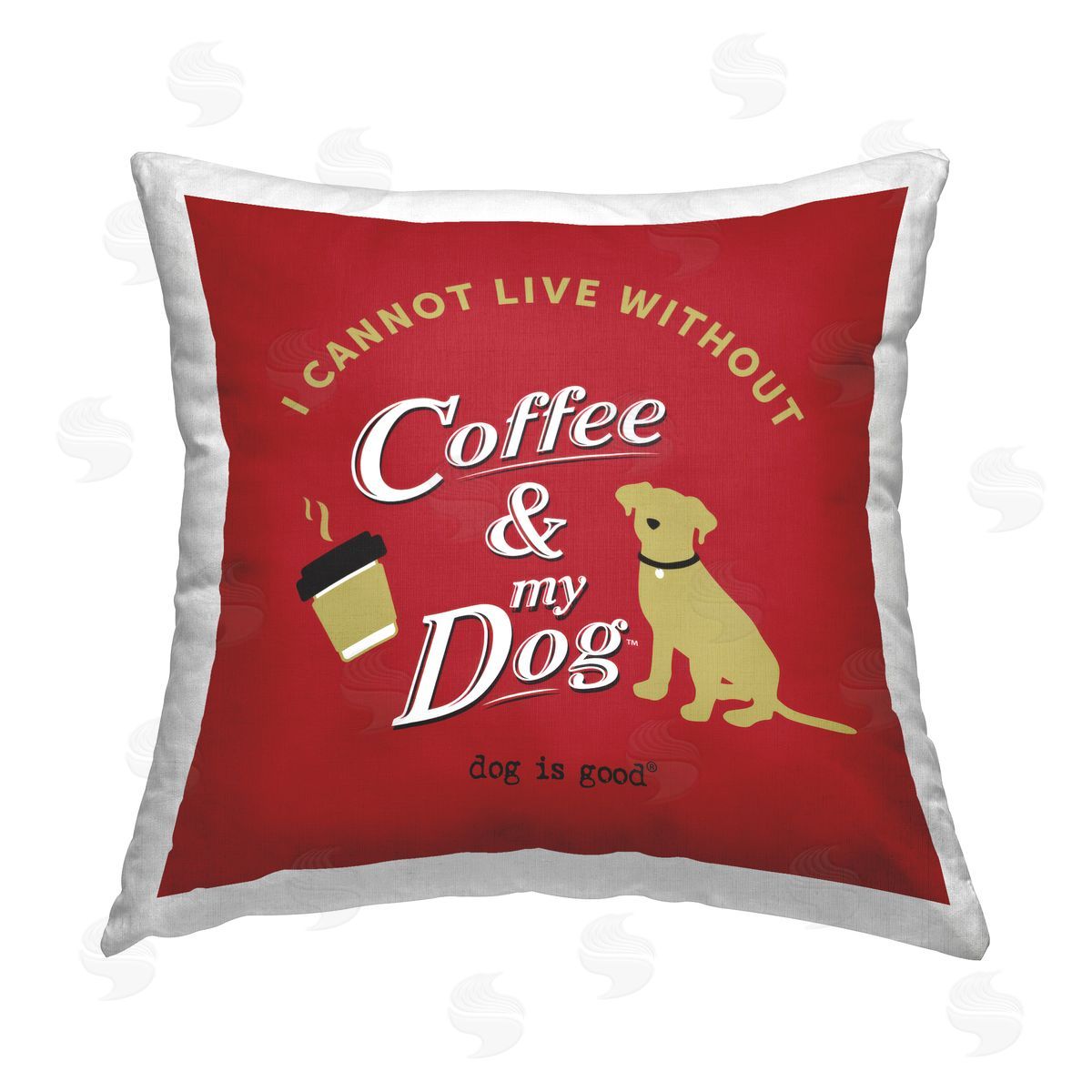 Dog is Good | Coffee & My Dog Printed Throw Pillow