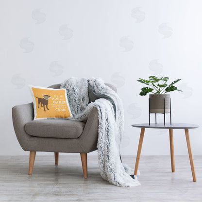 Dog is Good | Fun & Games Cone Printed Throw Pillow