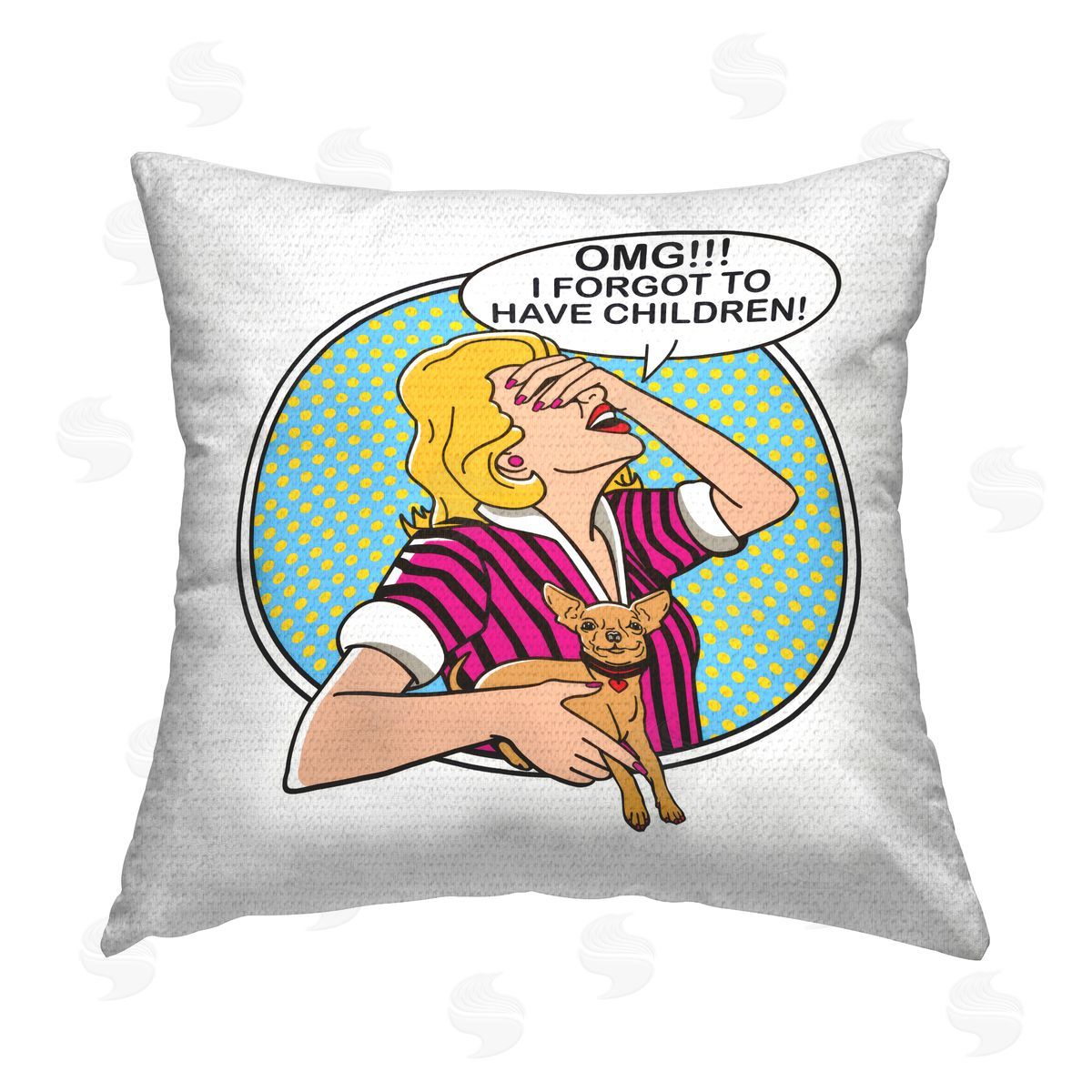 Dog is Good | Forgot To Have Children Printed Throw Pillow