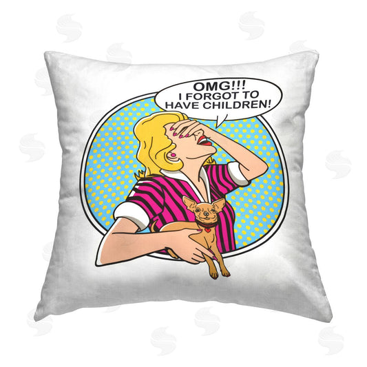 Dog is Good | Forgot To Have Children Printed Throw Pillow