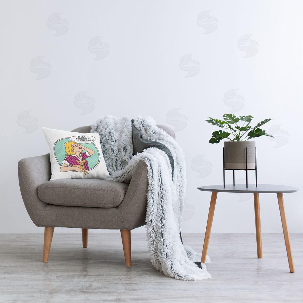 Dog is Good | Forgot To Have Children Printed Throw Pillow